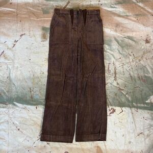 Vintage 1970s Sears RoeBuck and Co. Brown Corduroy Pants
